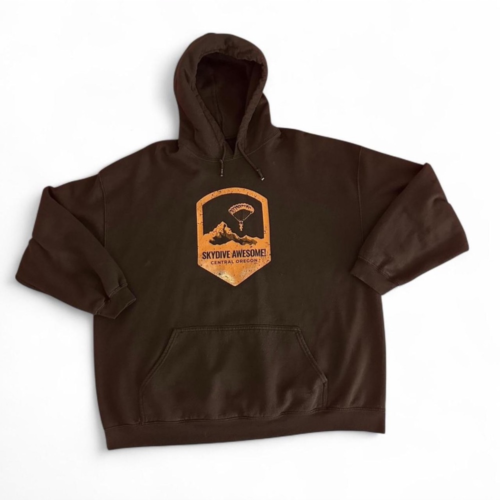 Brown Vintage Central Oregon Skydive Hoodie